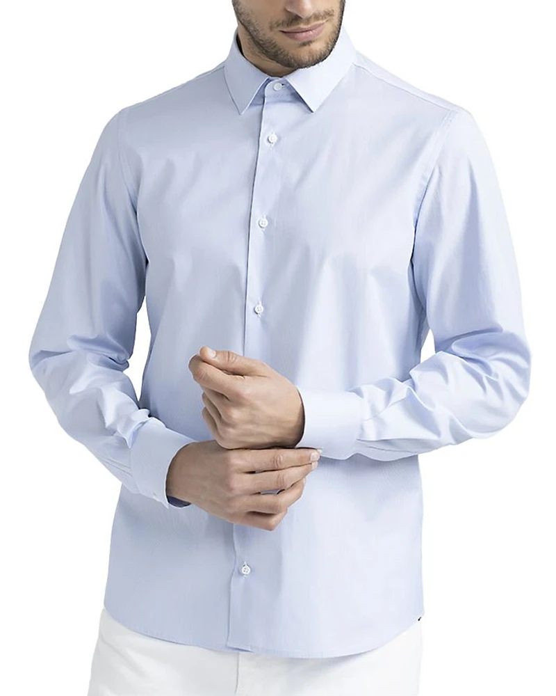 Poplin Button Front Shirt