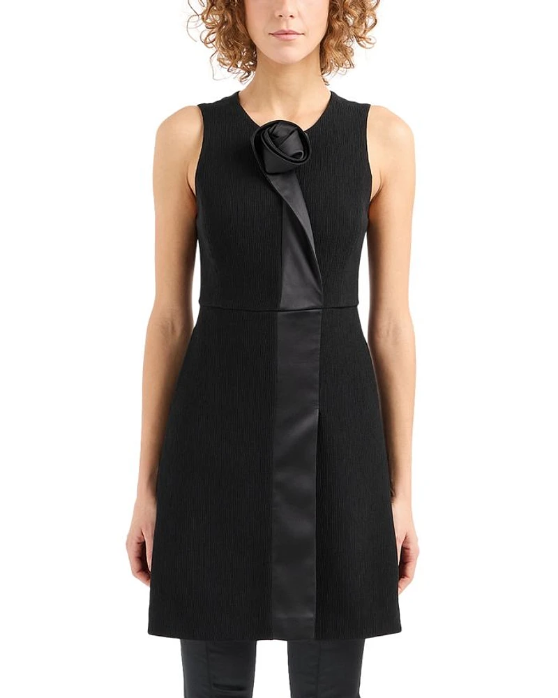 Rosette Trim Dress
