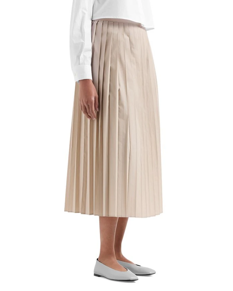 Pleated Midi Skirt