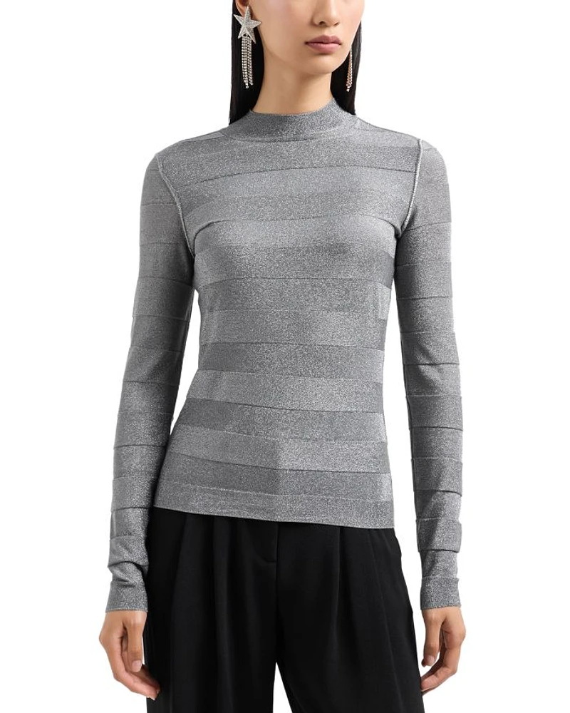 Shimmer Stripe Sweater