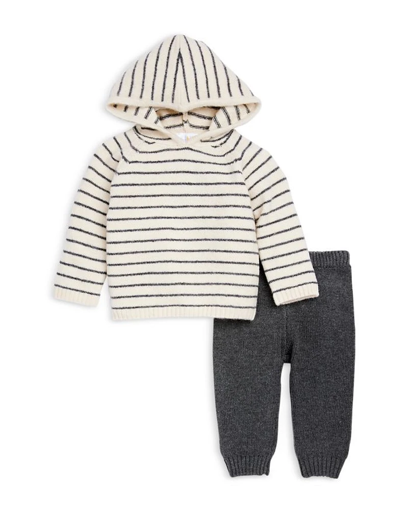 Boys' Striped Sweater Hoodie & Pants Set - Baby