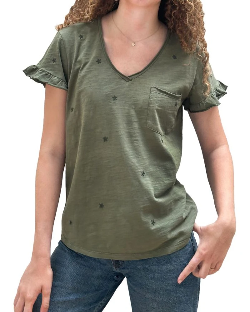 Star Embroidered Tee
