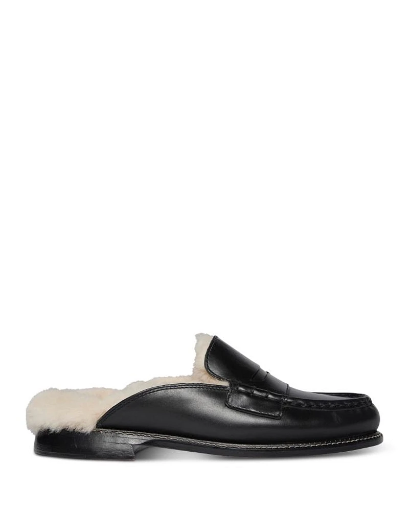 Women's Temi Shearling Lined Mule Flats
