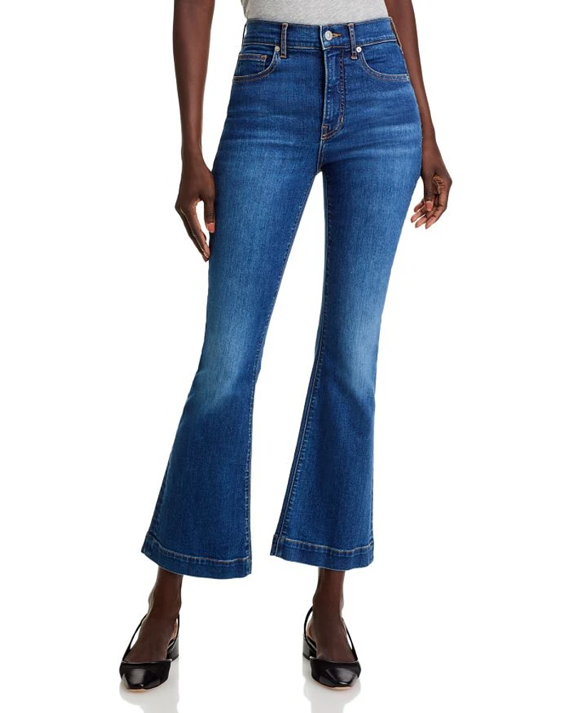 Carson Kick Flare Jeans Bright Blue
