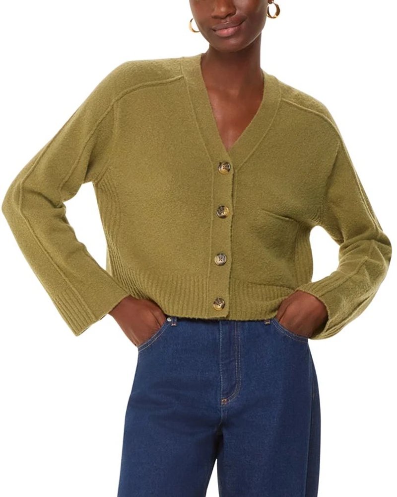 Pocket Button Front Cardigan