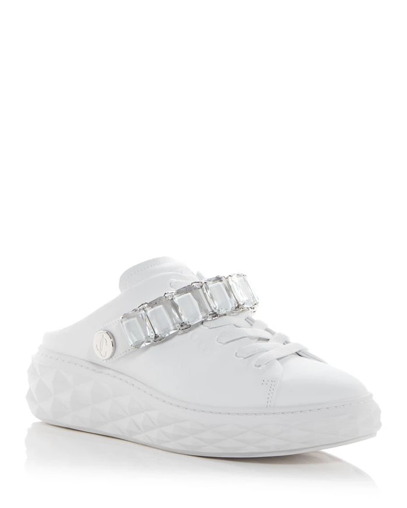 Women's Diamond Embellished Platform Slingback Sneakers