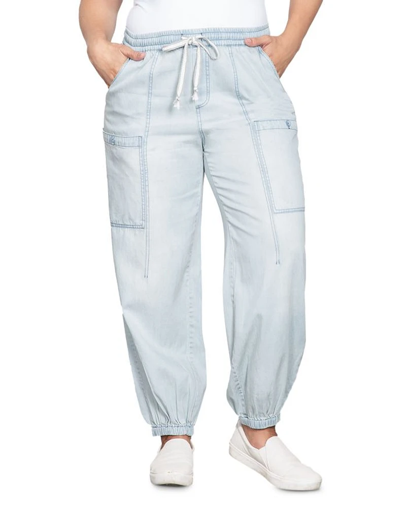 Plus Low Slung Pull On Pants
