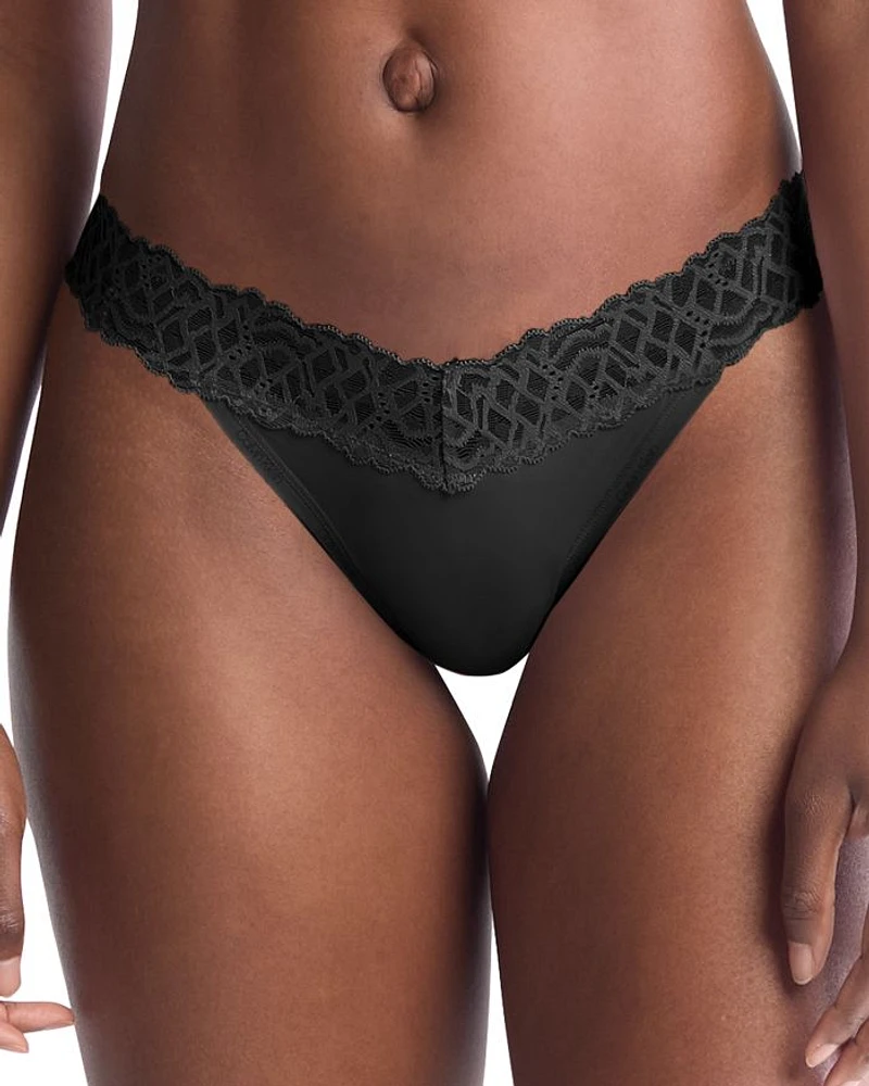 Attraction Lace Trim Thong