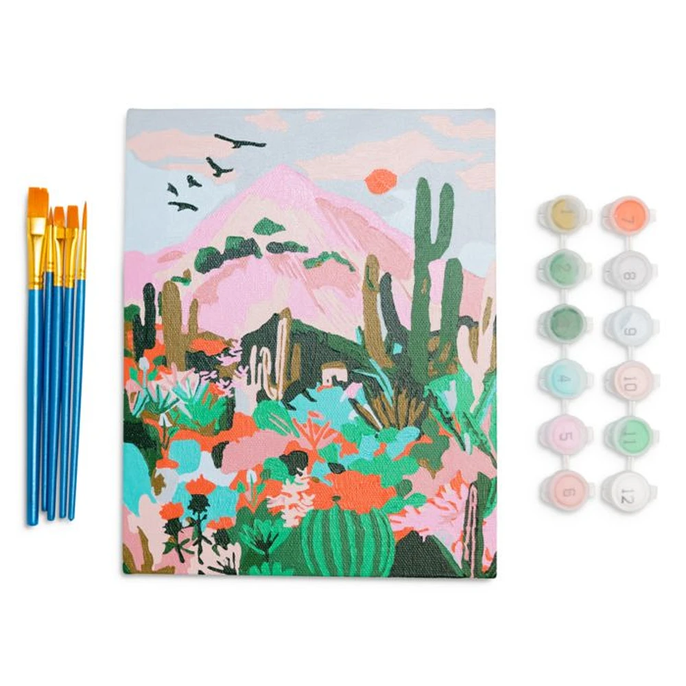 Cactus Mini Paint By Numbers Kit