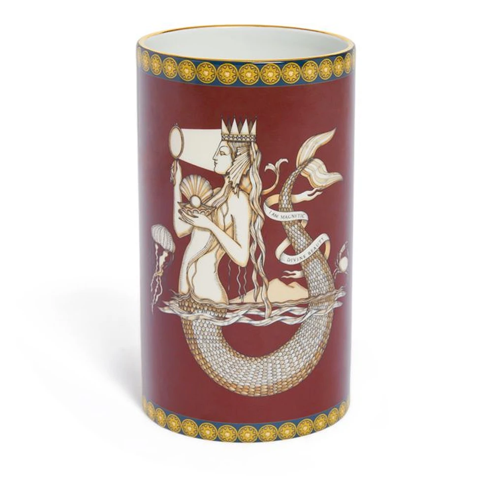 Mermaid Bordeaux Small Pillar Vase