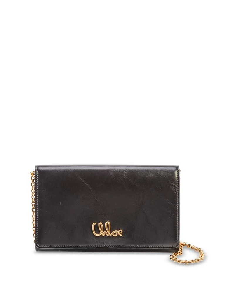 Iconic Leather Flap Wallet On Chain