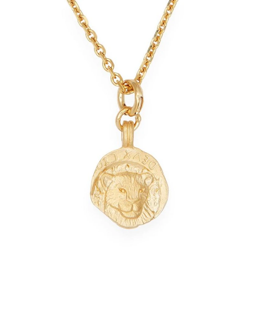 Medusa Charm Necklace Gold