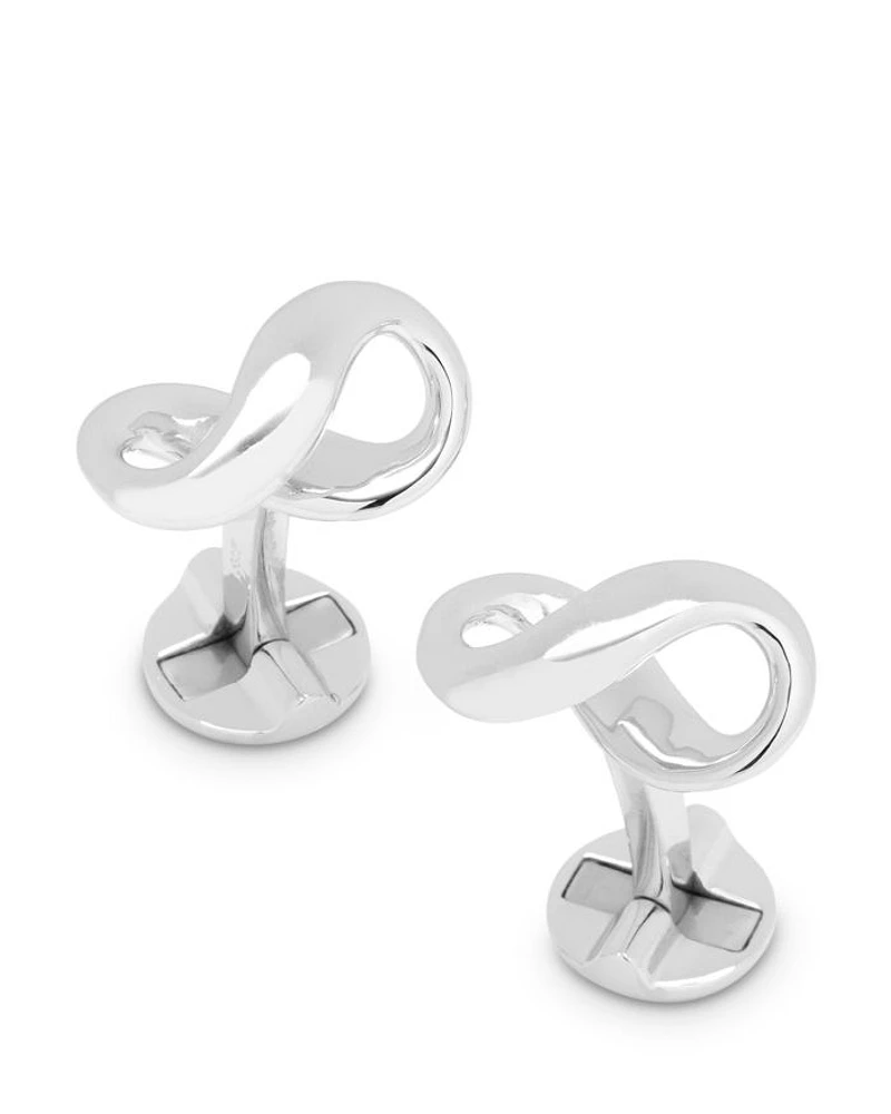 Infinity Symbol Sterling Silver Cufflinks