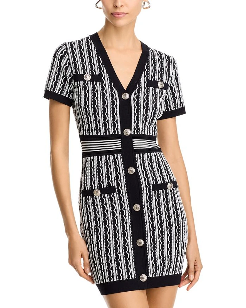 Textured Mini Dress