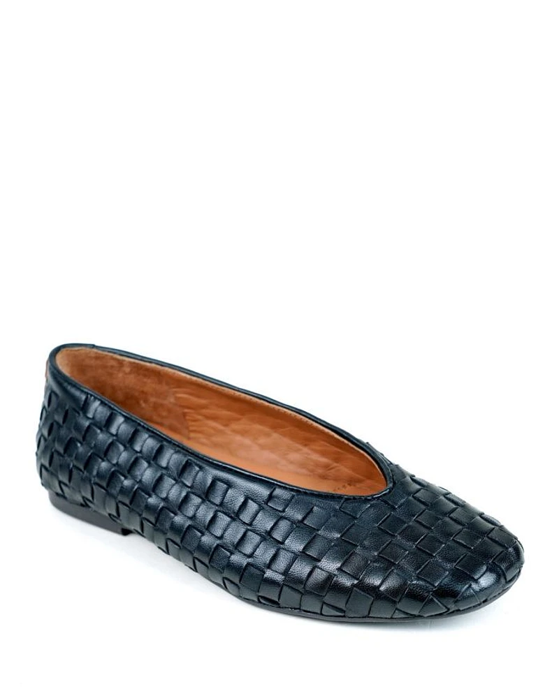 Women's Willow Woven Square Toe Flats
