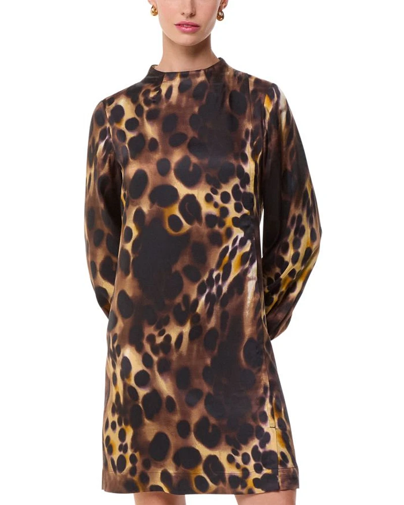 Misty Leopard Print Cleo Dress