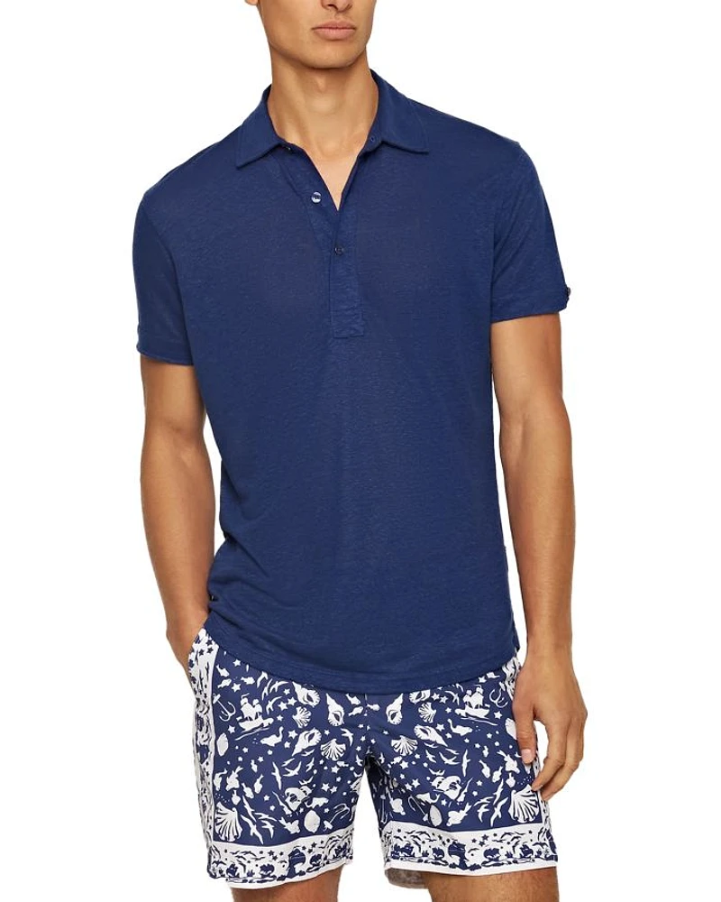 Sebastian Tailored Linen Polo Shirt