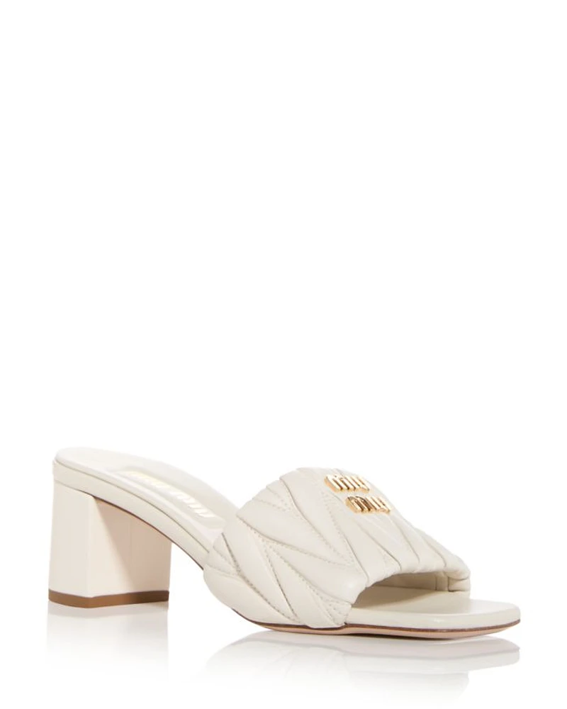 Women's Quilted Slide Sandals