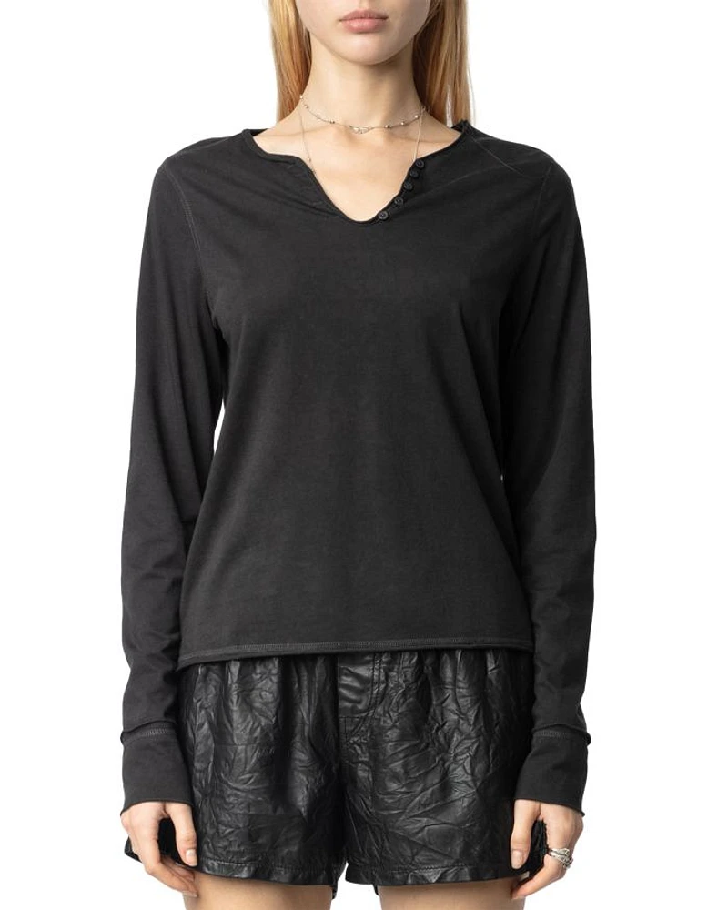 Tunisian Long Sleeve Tee