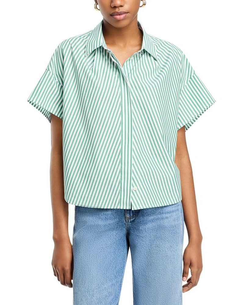 Martha Striped Poplin Shirt