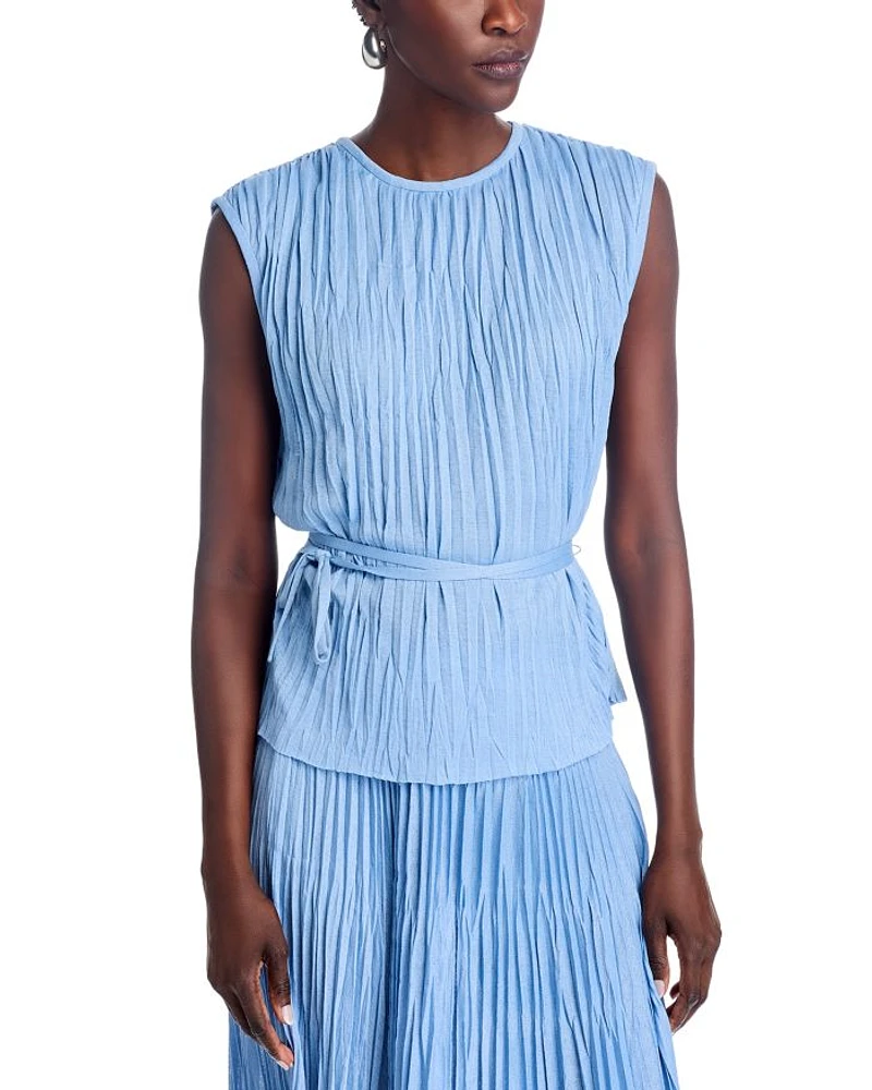 Lyra Pleated Top