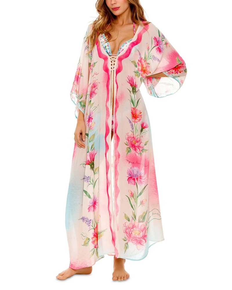Selma Chroma Floral Cover-Up Tunic