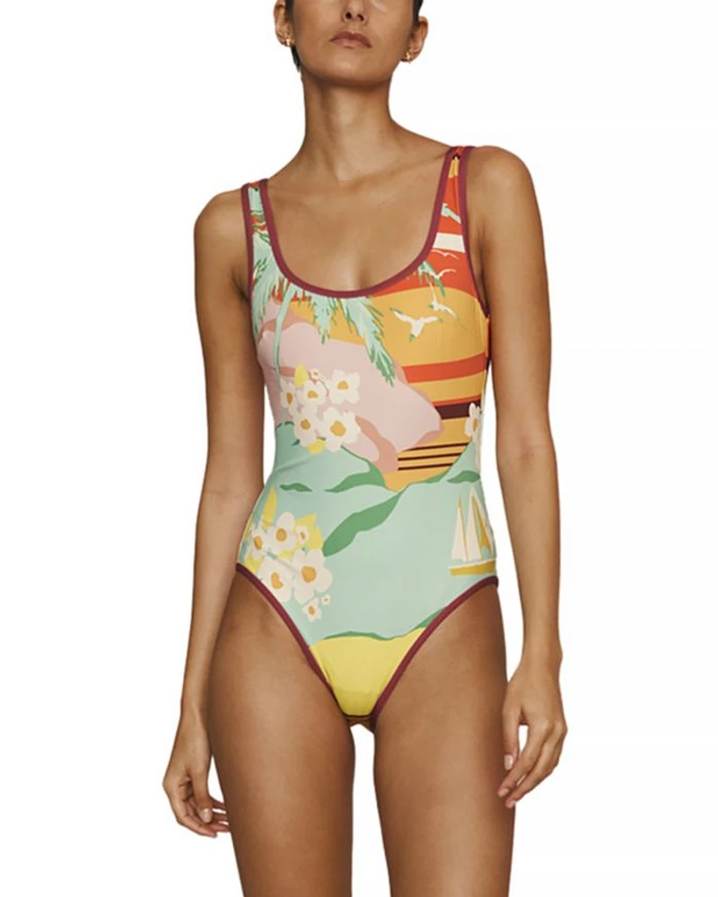 Palm Island One Piece Swimsuit