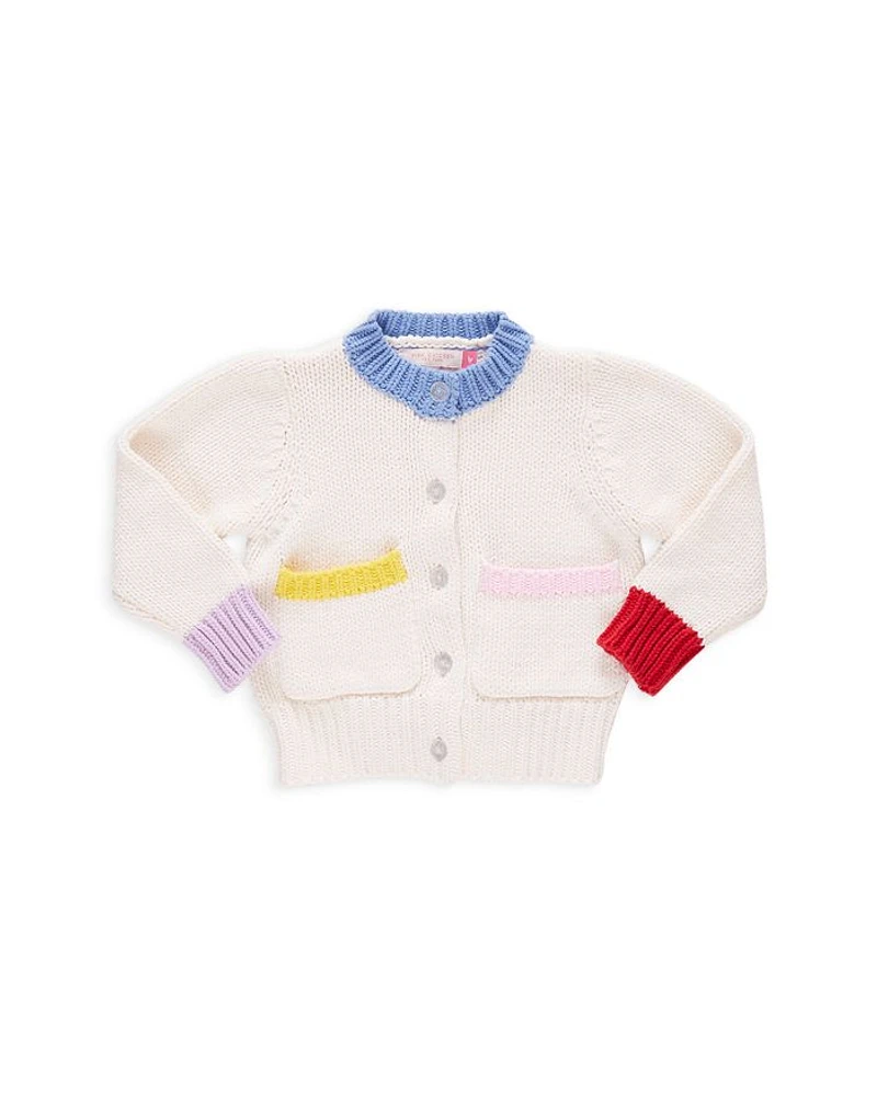 Girls' Cali Color Blocked Cardigan Sweater - Little Kid, Big Kid