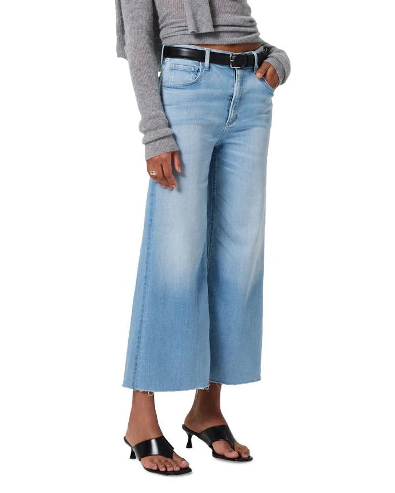 Lyra High Rise Wide Leg Crop Jeans Belmont