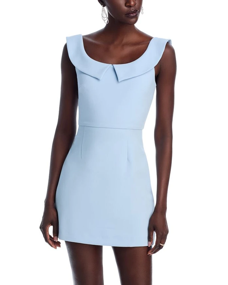 The Whisper Collar Mini Dress