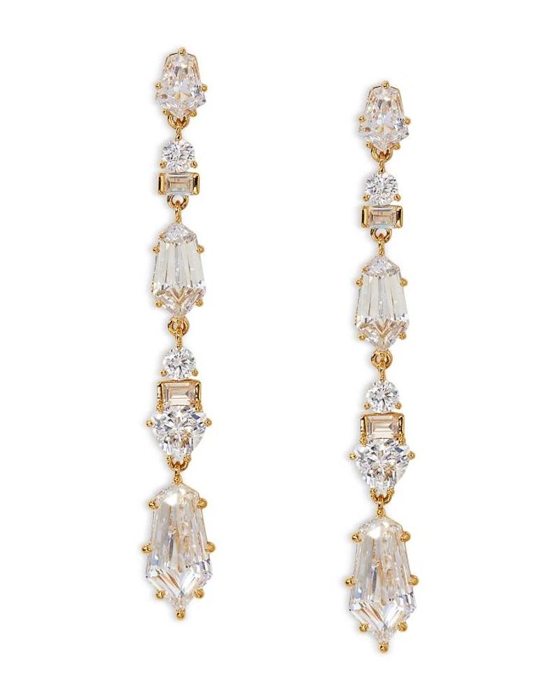 Luxor Kite Cubic Zirconia Linear Earrings