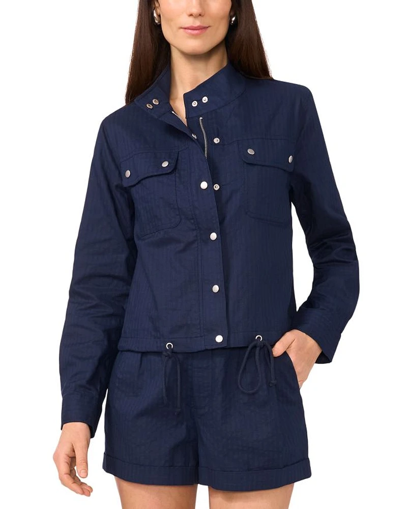 Long Sleeve Snap Front Jacket