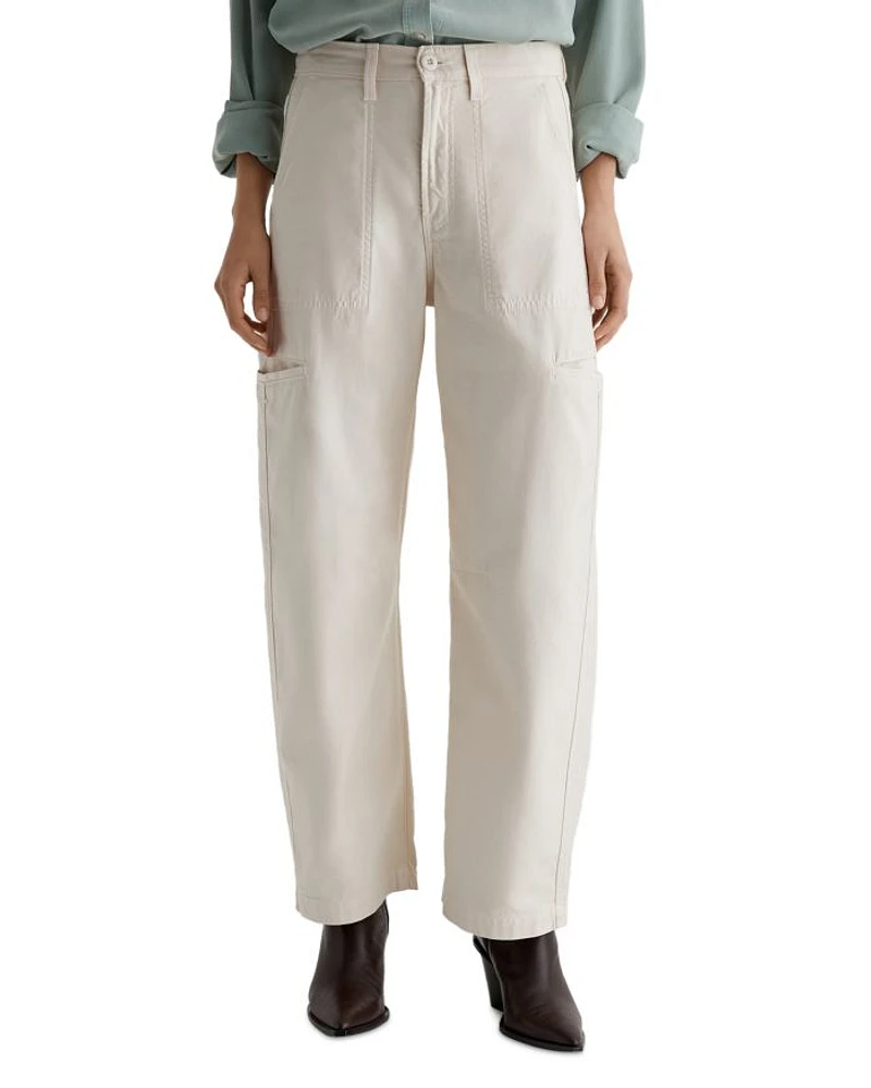 Hazal High Rise Barrel Leg Jeans Opal Stone