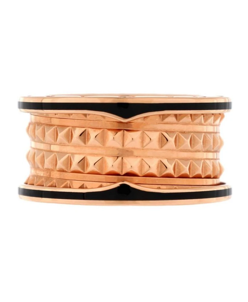 B.Zero1 Rock Four Band Ring 18K Rose Gold and Ceramic