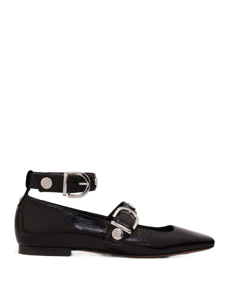 Women's Square Toe Studded Mary Jane Pumps