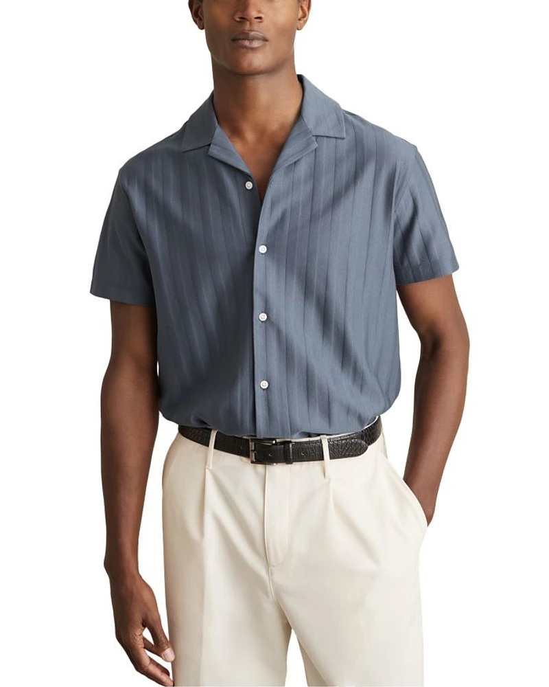 Textured Camp Shirt