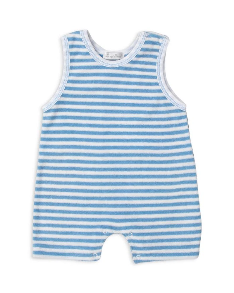 Boys' Striped Terry Sleeveless Romper - Baby