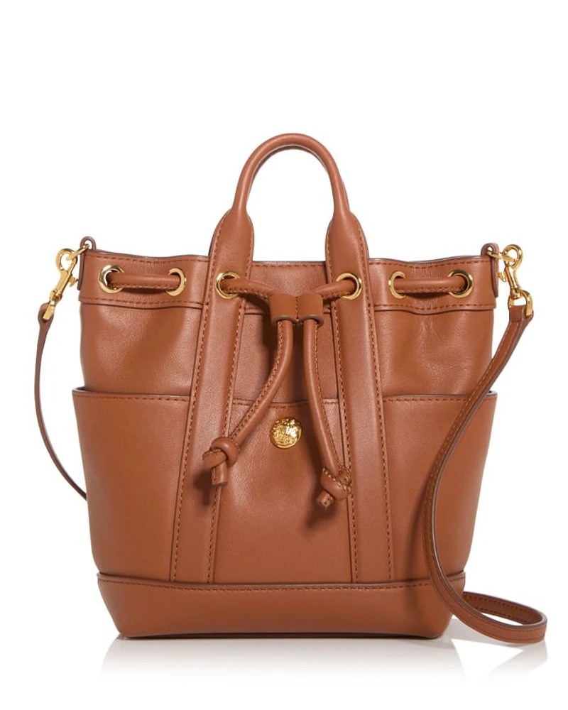 Mini Goody Leather Bucket Bag