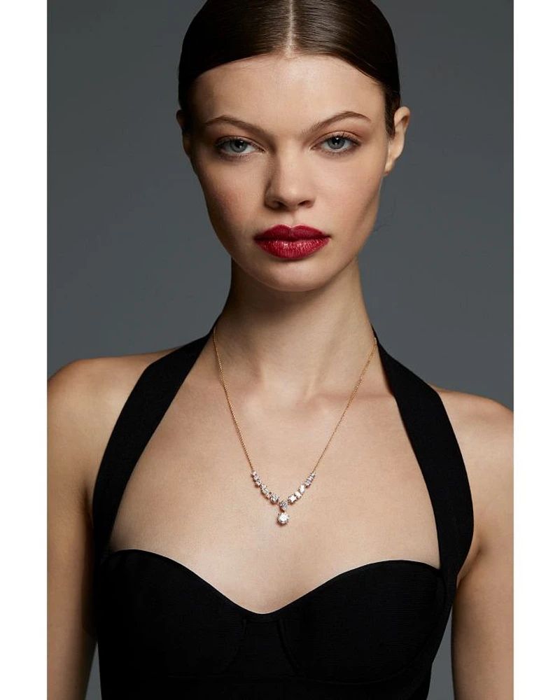 BTRX Mixed Cubic Zirconia Statement Necklace, 18"-20"