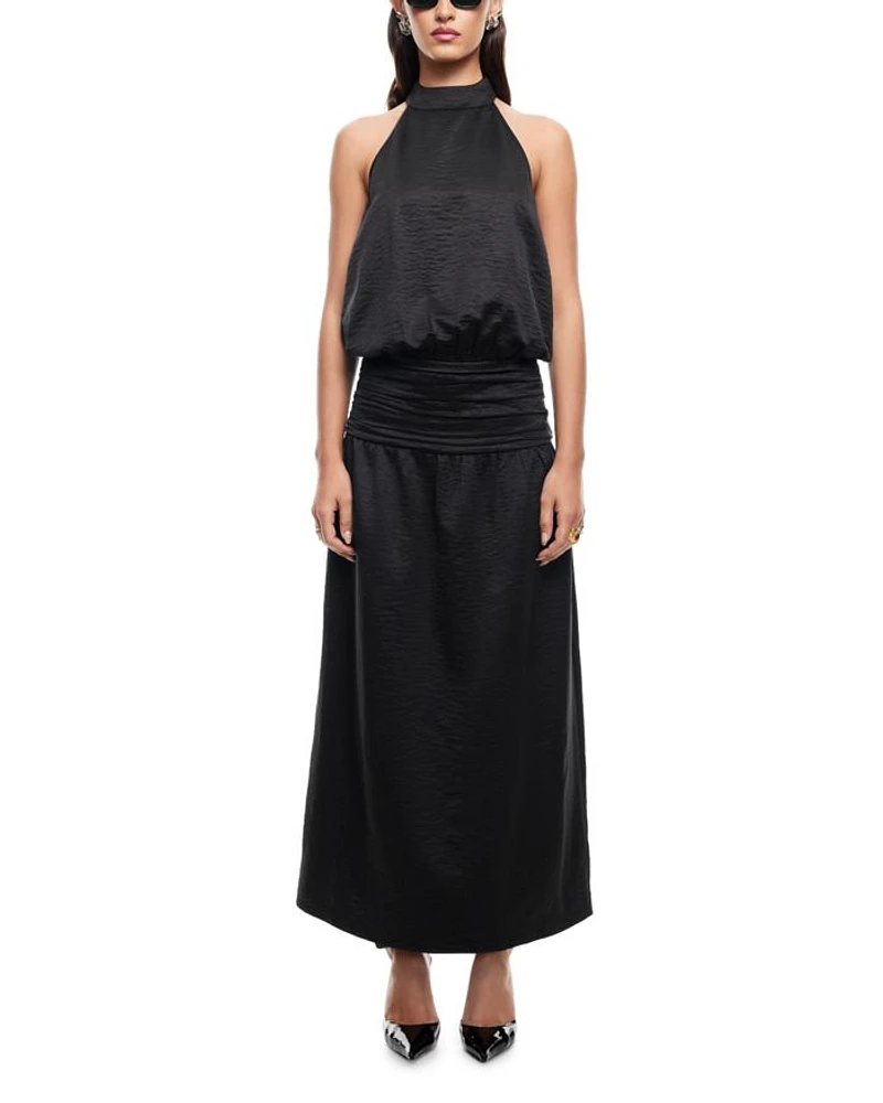 Sylvie Mock Neck Maxi Dress