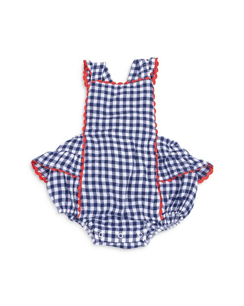Girls' Gingham Ric Rac Ruffles Sunsuit - Baby