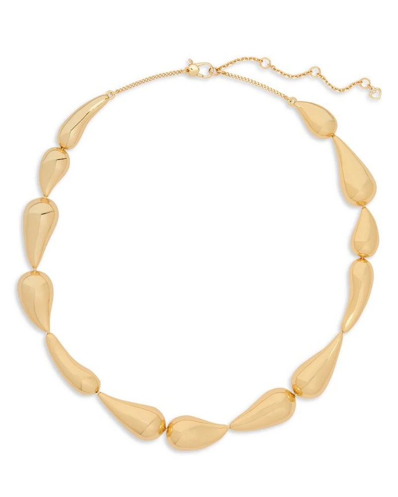 Molten Statement Necklace, 18"-21"