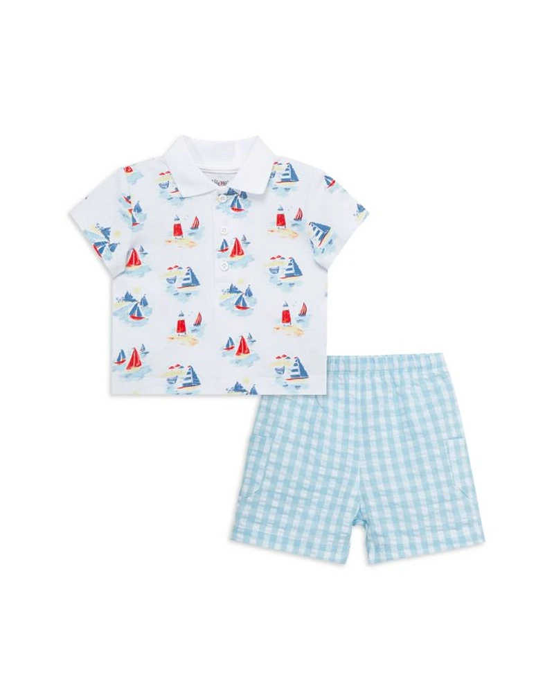 Boys' Breezy Polo Shirt & Shorts Set - Baby