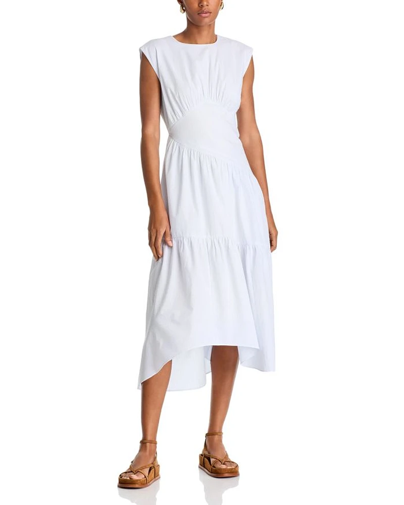 The Seersucker Gathered Dress