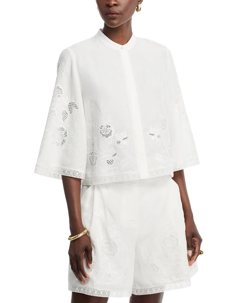 Cyra Eyelet Blouse