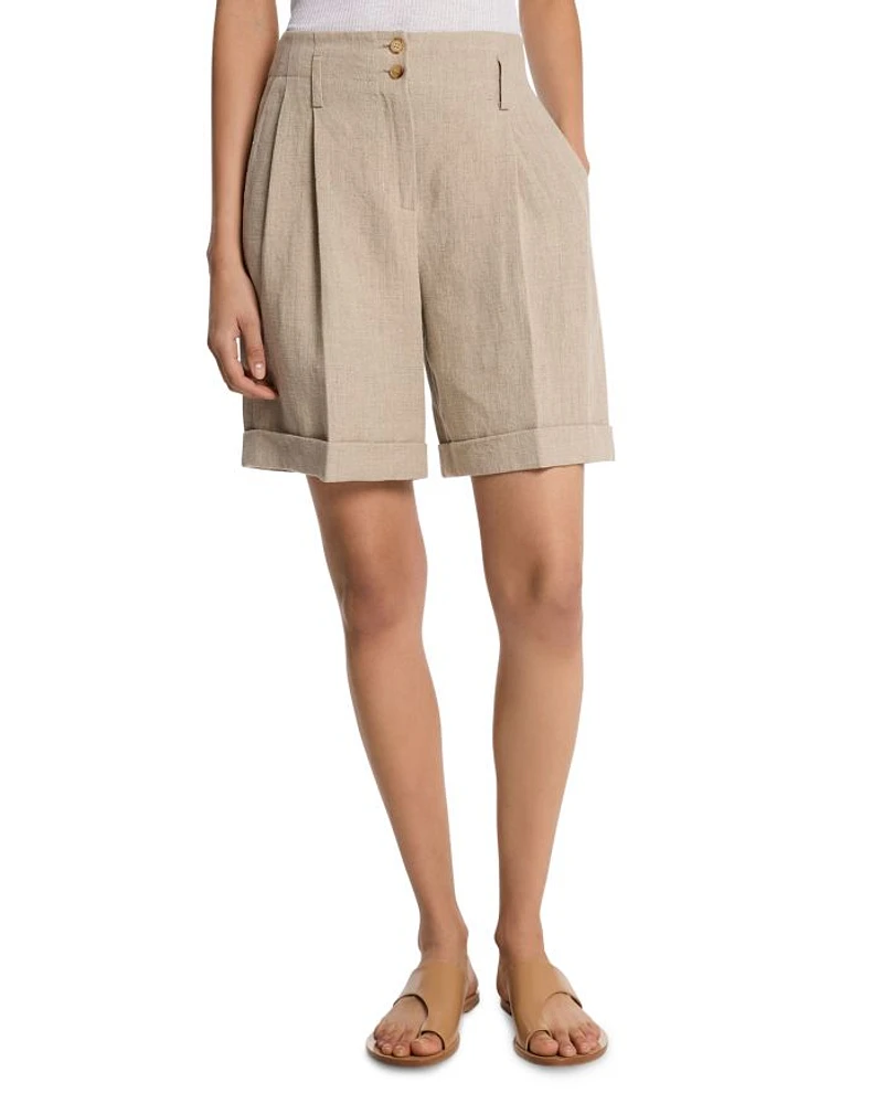 Linen Cuffed Shorts