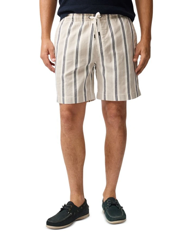 Wingfield Textured Stripe Pull on Shorts