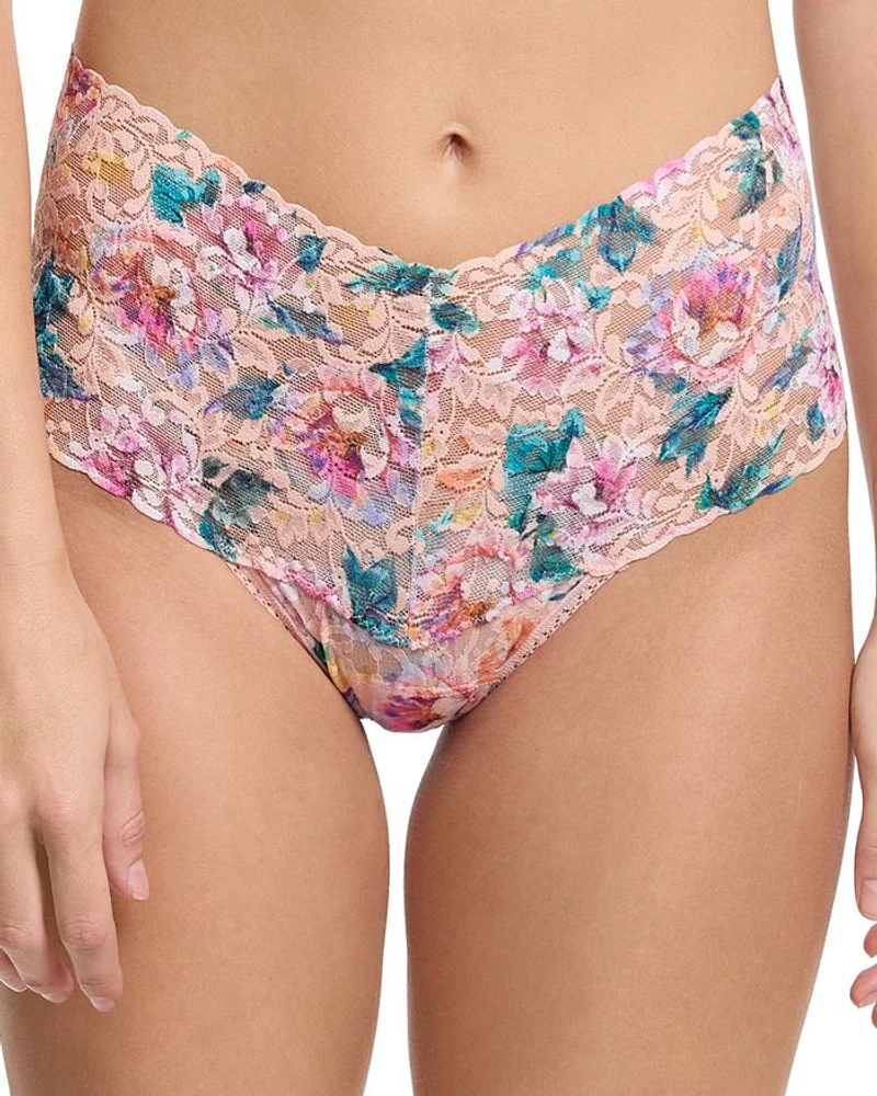 Printed Retro Thong