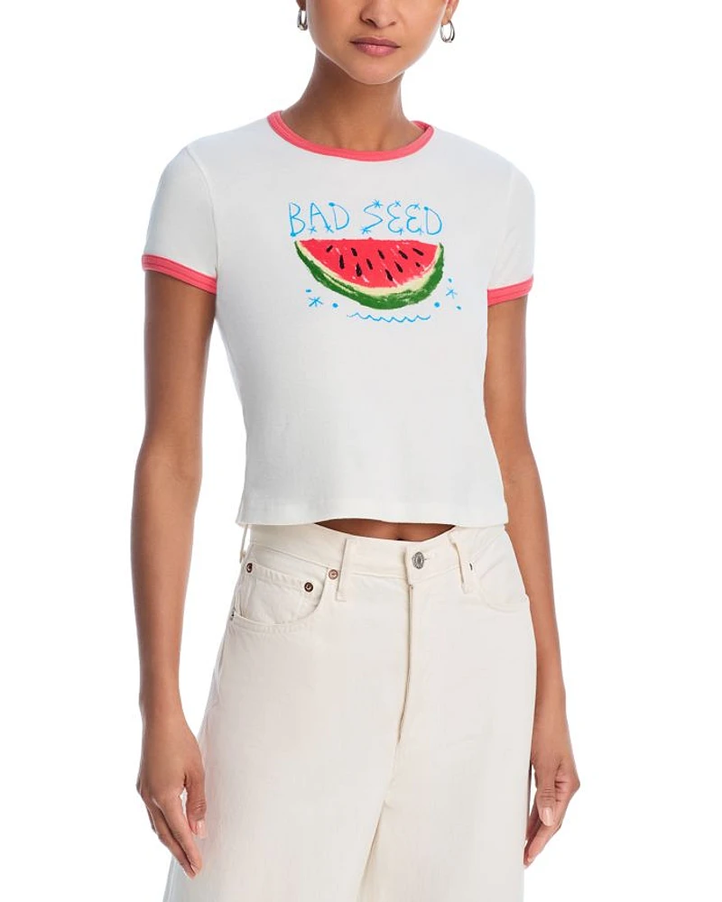 The Itty Bitty Cotton Ringer Tee