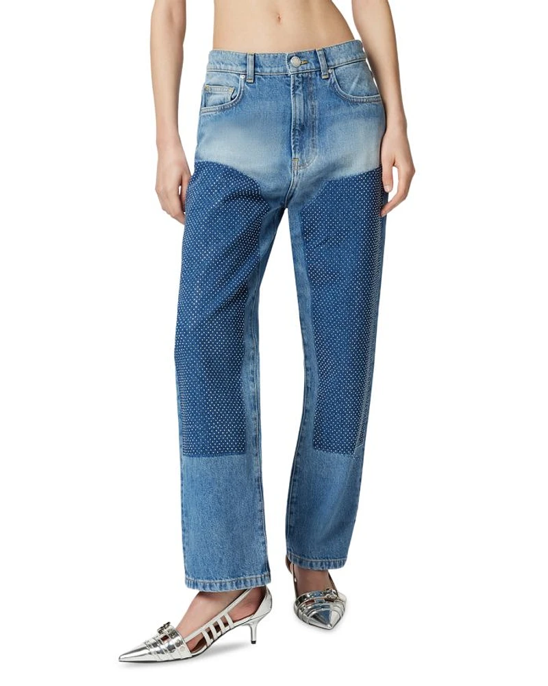 Rose Straight Leg Jeans Mid Wash
